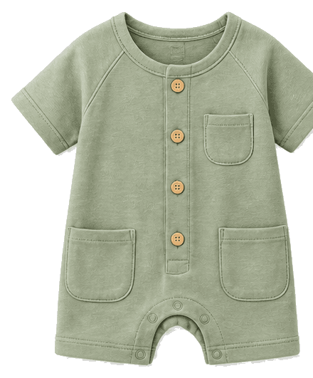 Sage Pocket Romper