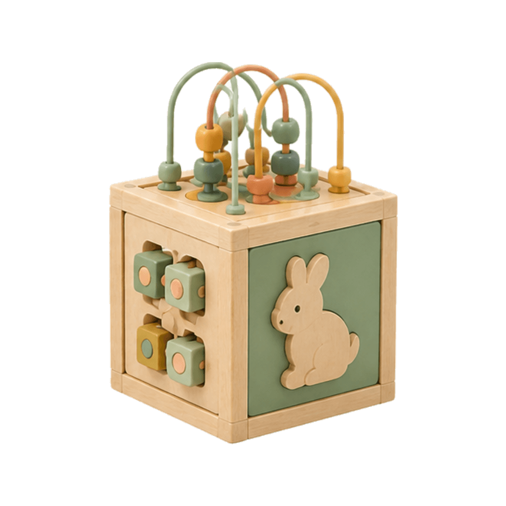 Wooden Activity Cube